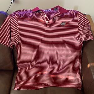 Red-White striped Alabama Vintage Polo